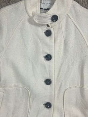 Banana Republic Cream Women's Jacket- Wool Blend